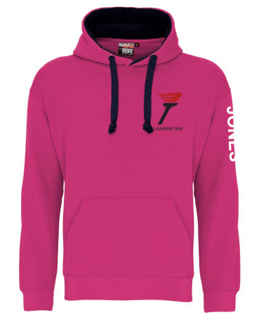 Copleston contrast colour leavers hoody