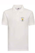 Hollesley polos with embroidered crest (Red, Age 9-10 32ins)