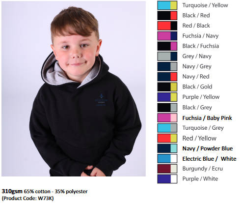 King's Ford contrast leavers hoody