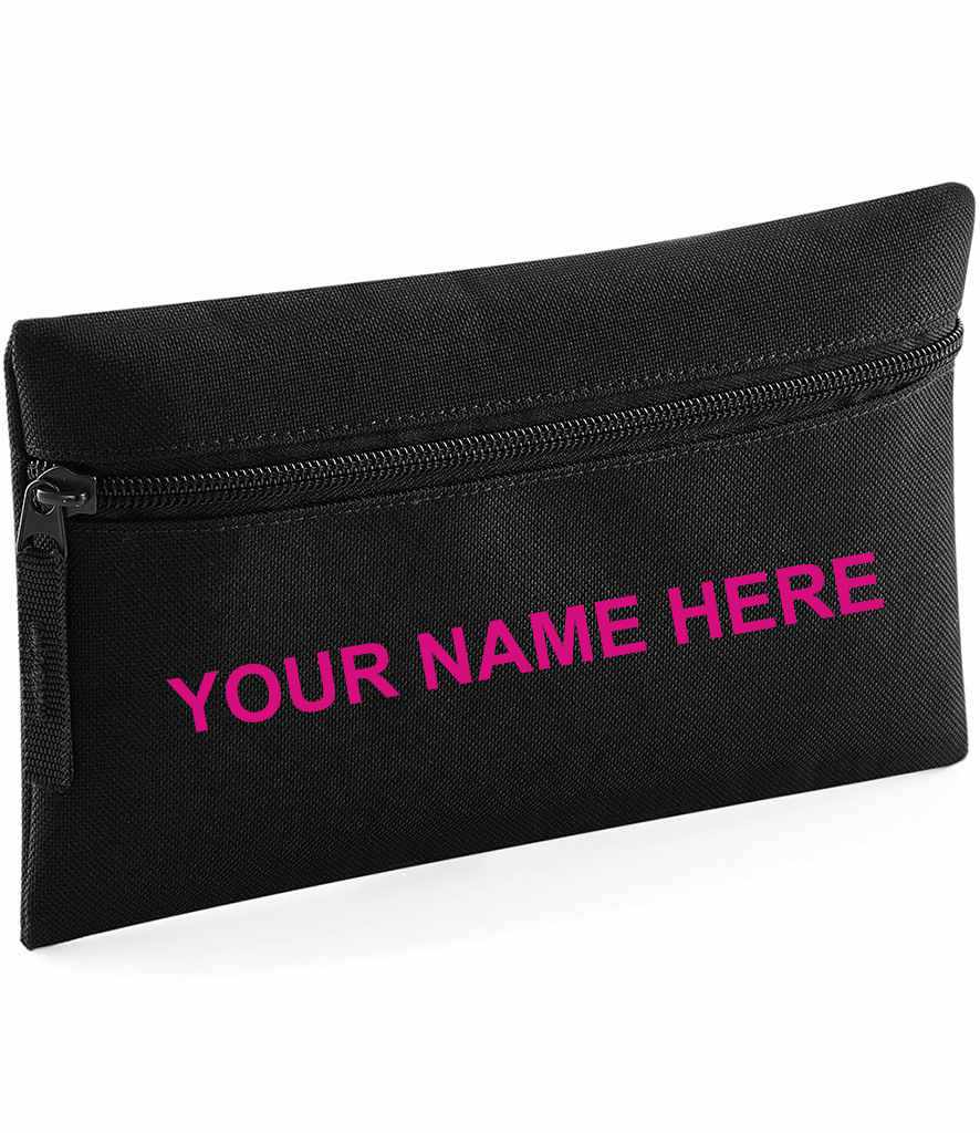 Pencil case with name print.