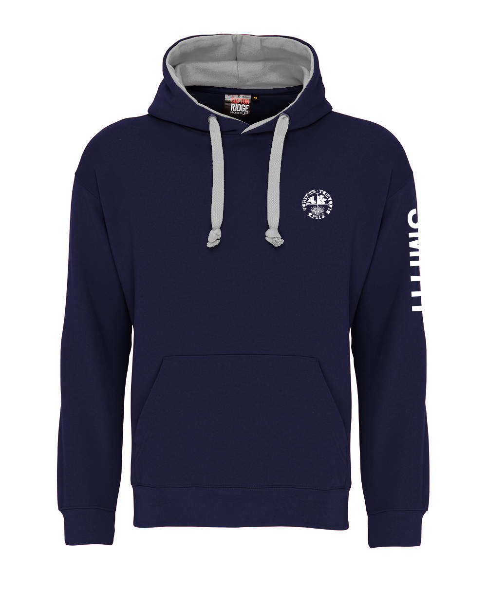 W73 TMHS contrast leavers hoody.